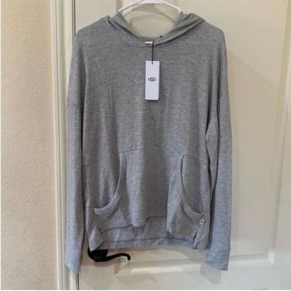 UGG Sweaters - UGG Gray Hooded Sweatshirt NWT Pullover Plus size 1X attached hoodie‎ Grey